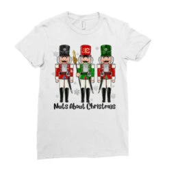 Nuts About Christmas Ladies Fitted T-Shirt -Santa Clothing Shop pd.2526783513.36.25096756.s3.1 front white ffffff none x0y0 154 800x800 1