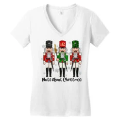 Nuts About Christmas Women's V-Neck T-Shirt 7 Nuts About Christmas Women's V-Neck T-Shirt -Santa Clothing Shop pd.2526783525.72.25096756.s3.1 front white ffffff none x0y0 138 800x800 1