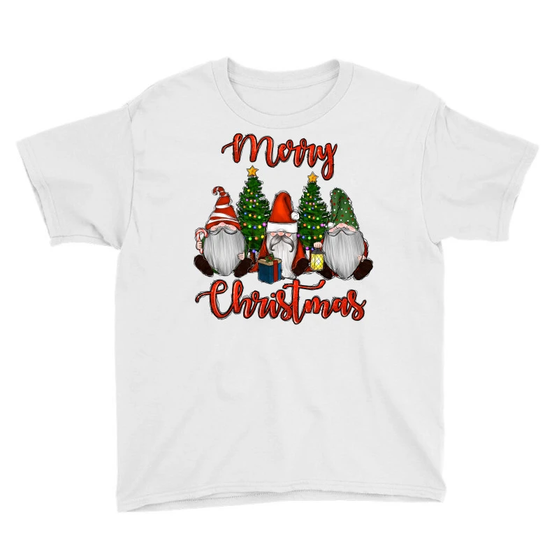 Merry Christmas Gnomes Youth Tee 3 Merry Christmas Gnomes Youth Tee - Image 3
