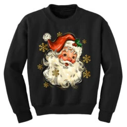 Christmas Santa Youth Sweatshirt -Santa Clothing Shop pd.2526784050.52.25096753.s3.1 front black ffffff none x0y0 169 800x800 1