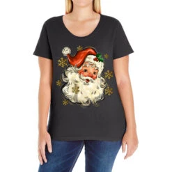 Christmas Santa Ladies Curvy T-Shirt