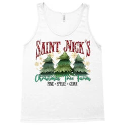 Saint Nick's Christmas Tree Farm Tank Top -Santa Clothing Shop pd.2526784474.30.25095492.s3.1 front white ffffff none x0y0 180 800x800 1