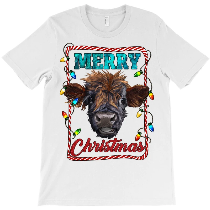Merry Christmas Calf T-Shirt 3 Merry Christmas Calf T-Shirt - Image 3