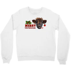 Merry Christmas Calf Crewneck Sweatshirt -Santa Clothing Shop pd.2526786591.32.25097033.s3.1 front white ffffff none x0y0 124 800x800 1