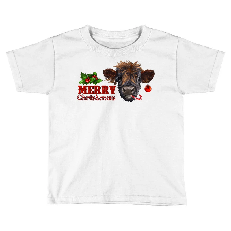 Merry Christmas Calf Toddler T-shirt 1 Merry Christmas Calf Toddler T-shirt