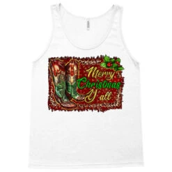 Merry Christmas Y'all Boots Tank Top -Santa Clothing Shop pd.2526788188.30.25097065.s3.1 front white ffffff none x0y0 180 800x800 1