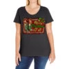 Merry Christmas Y'all Boots Ladies Curvy T-Shirt