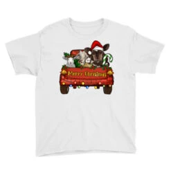 Merry Christmas Truck Farm Animals Youth Tee 7 Merry Christmas Truck Farm Animals Youth Tee -Santa Clothing Shop pd.2526788606.37.25097064.s3.1 front white ffffff none x0y0 129 800x800 1