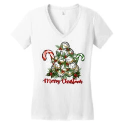 Merry Christmas Volleyball Women's V-Neck T-Shirt -Santa Clothing Shop pd.2526789104.72.25097063.s3.1 front white ffffff none x0y0 138 800x800 1