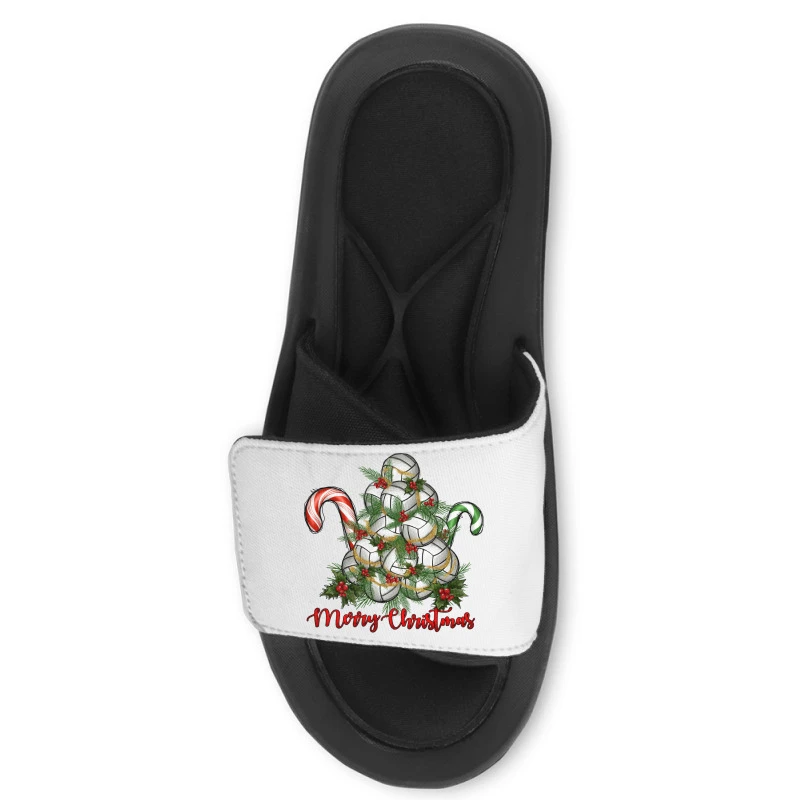 Merry Christmas Volleyball Slide Sandal 2 Merry Christmas Volleyball Slide Sandal - Image 2