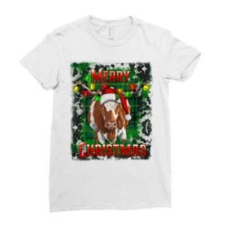 Western Merry Christmas Longhorn Cow Ladies Fitted T-Shirt -Santa Clothing Shop pd.2526789347.36.25097061.s3.1 front white ffffff none x0y0 154 800x800 1