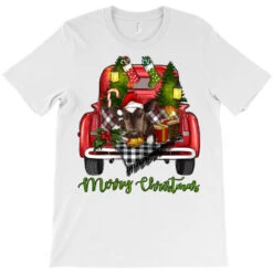 Merry Christmas Farm Truck With Baby Cow T-Shirt -Santa Clothing Shop pd.2526789675.24.25097060.s3.1 front white ffffff none x0y0 180 800x800 1