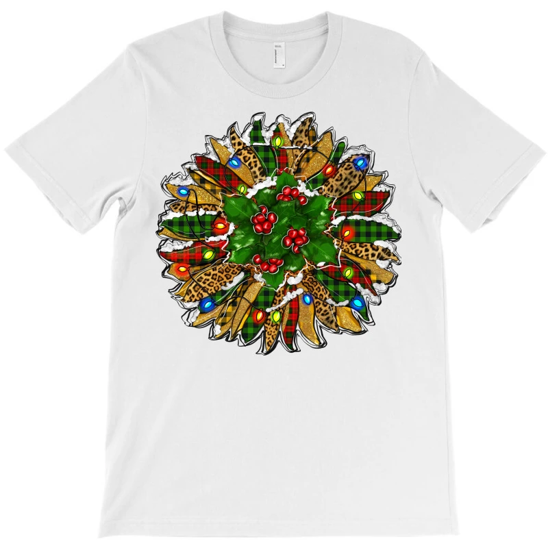 Leopard Christmas Sunflower T-Shirt 3 Leopard Christmas Sunflower T-Shirt - Image 3