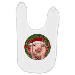 Pig Christmas Baby Bibs