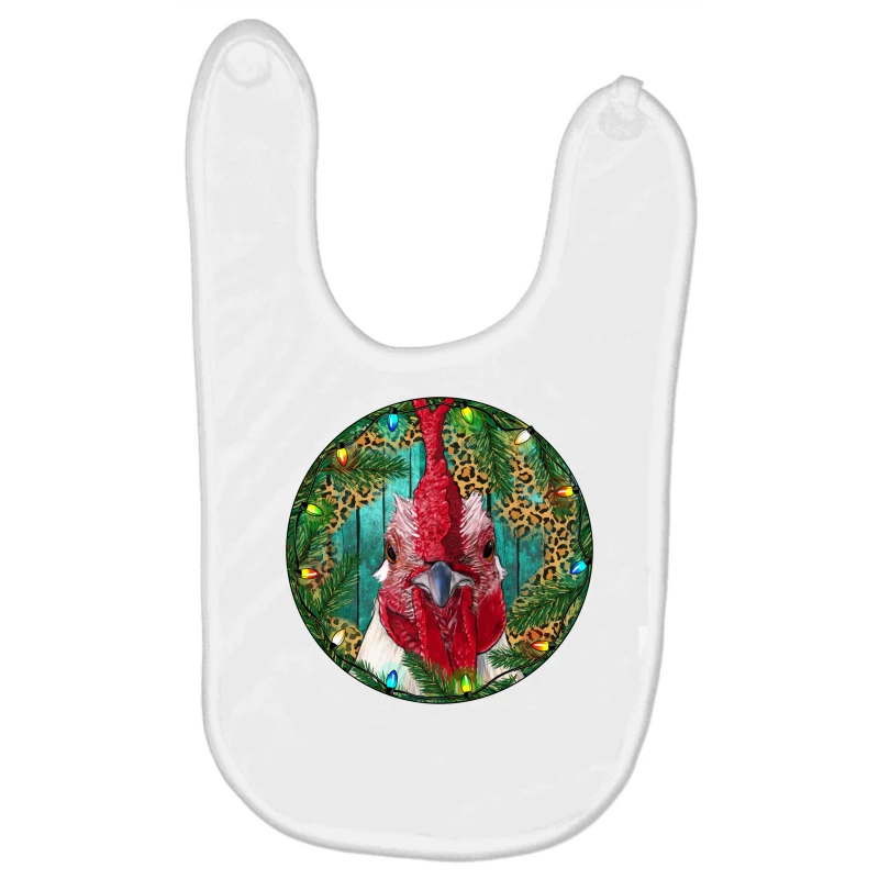 Roaster Head Christmas Baby Bibs 1 Roaster Head Christmas Baby Bibs