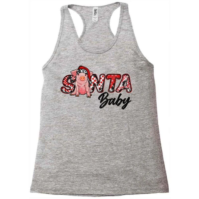 Christmas Santa Baby Racerback Tank 3 Christmas Santa Baby Racerback Tank - Image 3