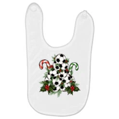 Lightning Soccer Christmas Tree Baby Bibs