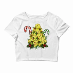 Lightning Softball Christmas Tree Crop Top