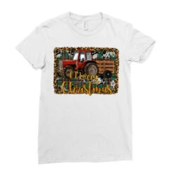 Merry Christmas Farm Tractor Ladies Fitted T-Shirt -Santa Clothing Shop pd.2526803799.36.25097246.s3.1 front white ffffff none x0y0 154 800x800 1
