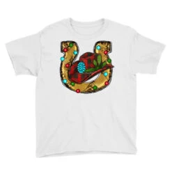 Christmas Horseshoe Youth Tee -Santa Clothing Shop pd.2526804332.37.25097250.s3.1 front white ffffff none x0y0 129 800x800 1