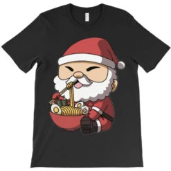 Kawaii Anime Christmas Santa Claus Japanese T-Shirt -Santa Clothing Shop pd.2526813985.24.25097400.s3.1 front black ffffff none x0y5.5 180 800x800 1