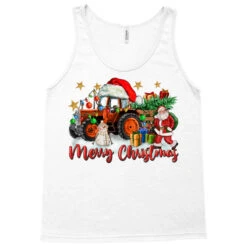 Christmas Orange Tractor With Santa And Snowman Tank Top -Santa Clothing Shop pd.2526817772.30.25097501.s3.1 front white ffffff none x0y0 180 800x800 1
