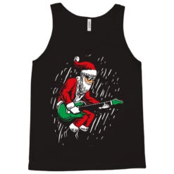 Santa Playing Guitar Christmas Pajama Musician Tank Top -Santa Clothing Shop pd.2526986730.30.25100773.s3.1 front black ffffff none x7y0 166 800x800 1