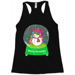 Snow Globe Funny Xmas Snowman Snowflakes Christmas Racerback Tank -Santa Clothing Shop pd.2527021916.45.25094027.s3.1 front black ffffff none x4.5y0 135 800x800 1