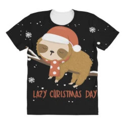 Santa Sloth Christmas Merry Slothmas Snowflake All Over Women's T-shirt -Santa Clothing Shop pd.2527027471.108.25097642.s3.1 front customized 111111 none x45y41.5 294 800x800 1