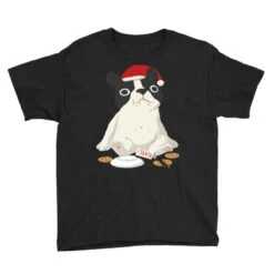 Santa English Bulldog Cookie Christmas Dog Lov Youth Tee 7 Santa English Bulldog Cookie Christmas Dog Lov Youth Tee -Santa Clothing Shop pd.2527027733.37.25097650.s3.1 front black ffffff none x2.5y0 124 800x800 1