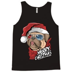 Santa Pug Christmas Merry Pugmas Dog Lover Xma Tank Top -Santa Clothing Shop pd.2527027825.30.25097646.s3.1 front black ffffff none x2y0 176 800x800 1