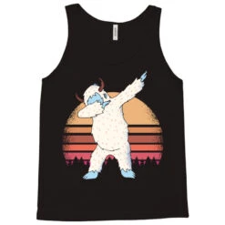 Retro Vintage Dabbing Yeti Snowman Funny Christmas Tank Top -Santa Clothing Shop pd.2527029611.30.25097666.s3.1 front black ffffff none x0y0 180 800x800 1