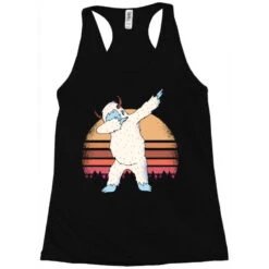 Retro Vintage Dabbing Yeti Snowman Funny Christmas Racerback Tank 7 Retro Vintage Dabbing Yeti Snowman Funny Christmas Racerback Tank -Santa Clothing Shop pd.2527029634.45.25097666.s3.1 front black ffffff none x0y0 144 800x800 1