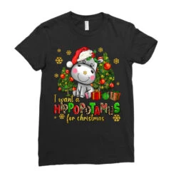 I Want A Hippopotamus For Christmas Ladies Fitted T-Shirt -Santa Clothing Shop pd.2527036470.36.25097047.s3.1 front black ffffff none x0y0 154 800x800 1