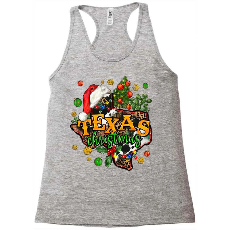 Texas Christmas Racerback Tank 3 Texas Christmas Racerback Tank - Image 3