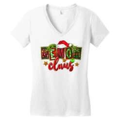 Christmas Memom Claus Women's V-Neck T-Shirt -Santa Clothing Shop pd.2527040675.72.25100657.s3.1 front white ffffff none x0y0 138 800x800 1