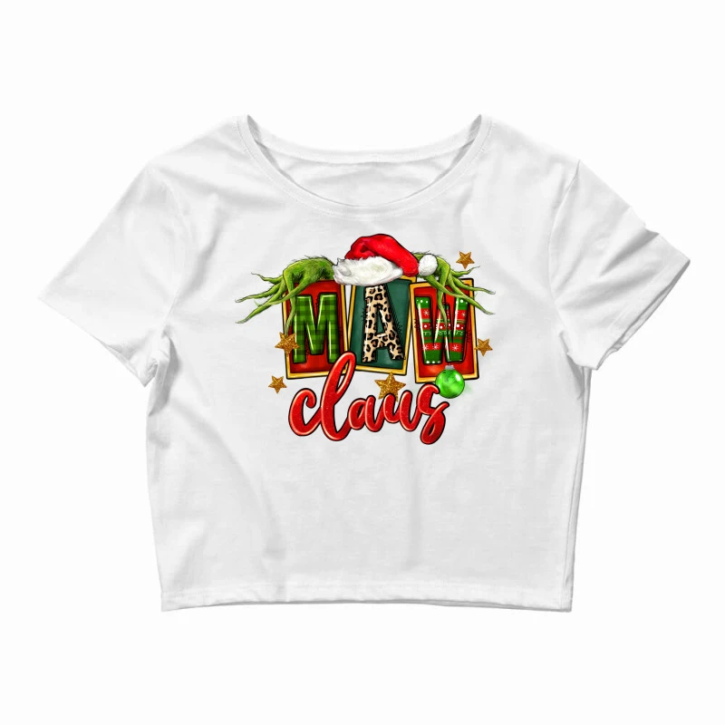 Christmas Maw Claus Crop Top 1 Christmas Maw Claus Crop Top