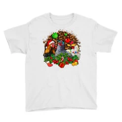 Christmas Party And Chickens Youth Tee -Santa Clothing Shop pd.2527041825.37.25097017.s3.1 front white ffffff none x0y0 129 800x800 1