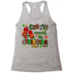 Croc'in Around The Christmas Tree Racerback Tank -Santa Clothing Shop pd.2527042458.45.25097014.s3.1 front grey ffffff none x0y0 144 800x800 1
