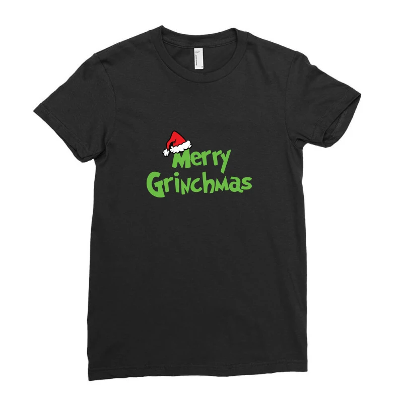 Merry Christmas Cartoon Ladies Fitted T-Shirt 3 Merry Christmas Cartoon Ladies Fitted T-Shirt - Image 3