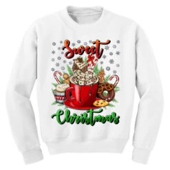 Sweet Christmas Youth Sweatshirt -Santa Clothing Shop pd.2527073676.52.25102080.s3.1 front white ffffff none x2.5y0 164 800x800 1