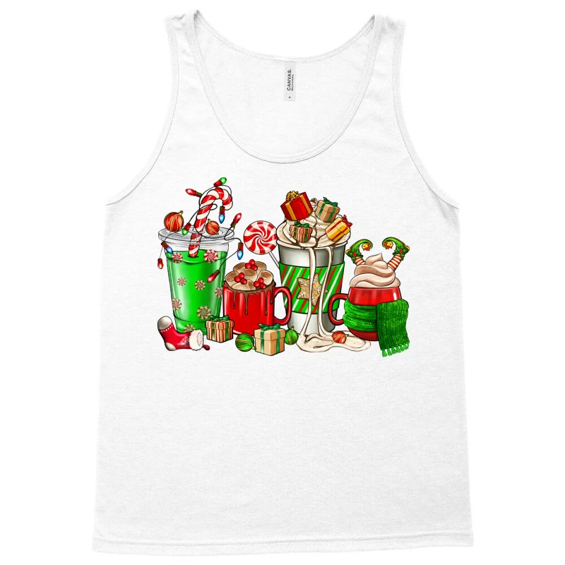 Christmas Coffee Cup Tank Top 3 Christmas Coffee Cup Tank Top - Image 3