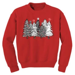 Black And White Christmas Trees With Lights Youth Sweatshirt 7 Black And White Christmas Trees With Lights Youth Sweatshirt -Santa Clothing Shop pd.2527095496.52.25068711.s3.1 front red ffffff none x0y0 169 800x800 1