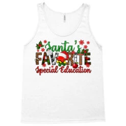 Santa's Favorite Special Education Christmas Tank Top -Santa Clothing Shop pd.2527100653.30.25102134.s3.1 front white ffffff none x0y0 180 800x800 1