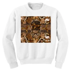 Afro Messy Bun Melanin Christmas Youth Sweatshirt 7 Afro Messy Bun Melanin Christmas Youth Sweatshirt -Santa Clothing Shop pd.2527104316.52.25097386.s3.1 front white ffffff none x0y0 169 800x800 1