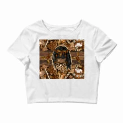 Afro Messy Bun Locs Ponytail Melanin Christmas Crop Top