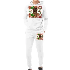Afro Messy Bun Christmas Hoodie & Jogger Set