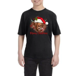 Mooey Christmas Cow Youth Tee