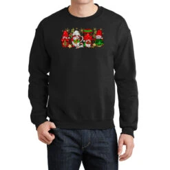 Christmas Mexican Gnomies Coffee Crewneck Sweatshirt
