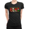 Christmas Mexican Gnomies Coffee Ladies Fitted T-Shirt
